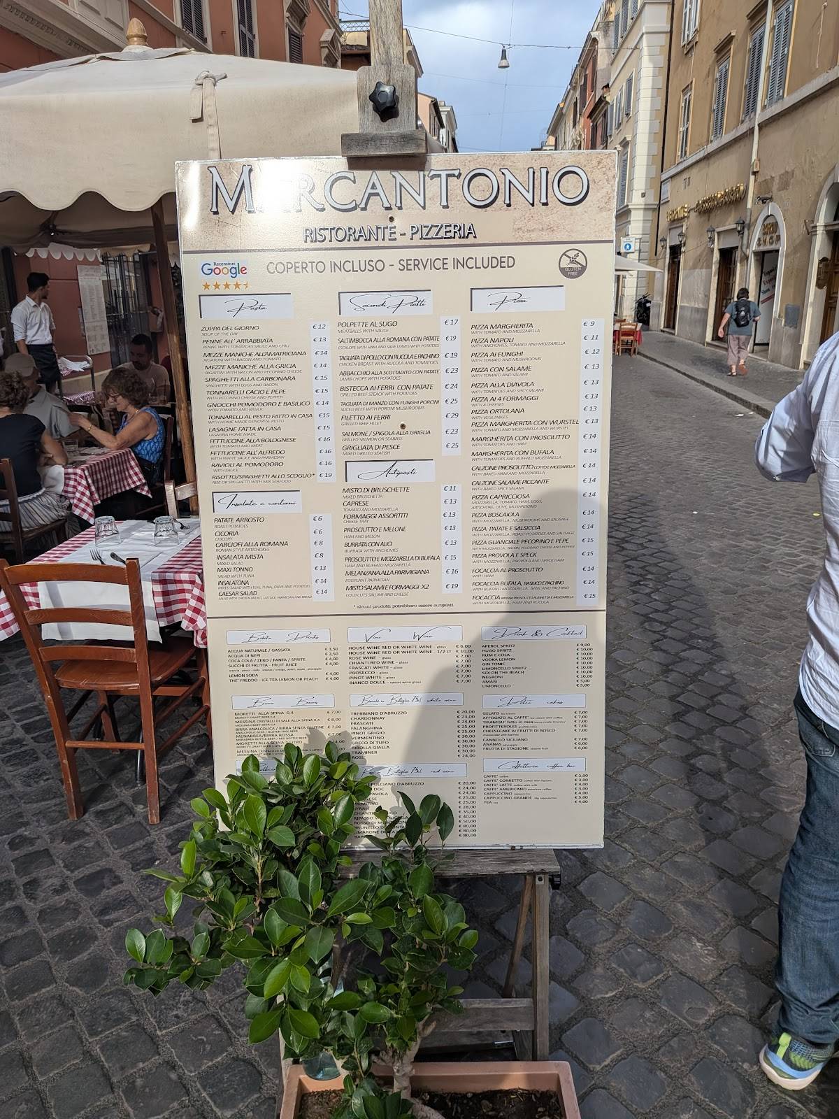 Menu di Ristorante Pizzeria Marcantonio 