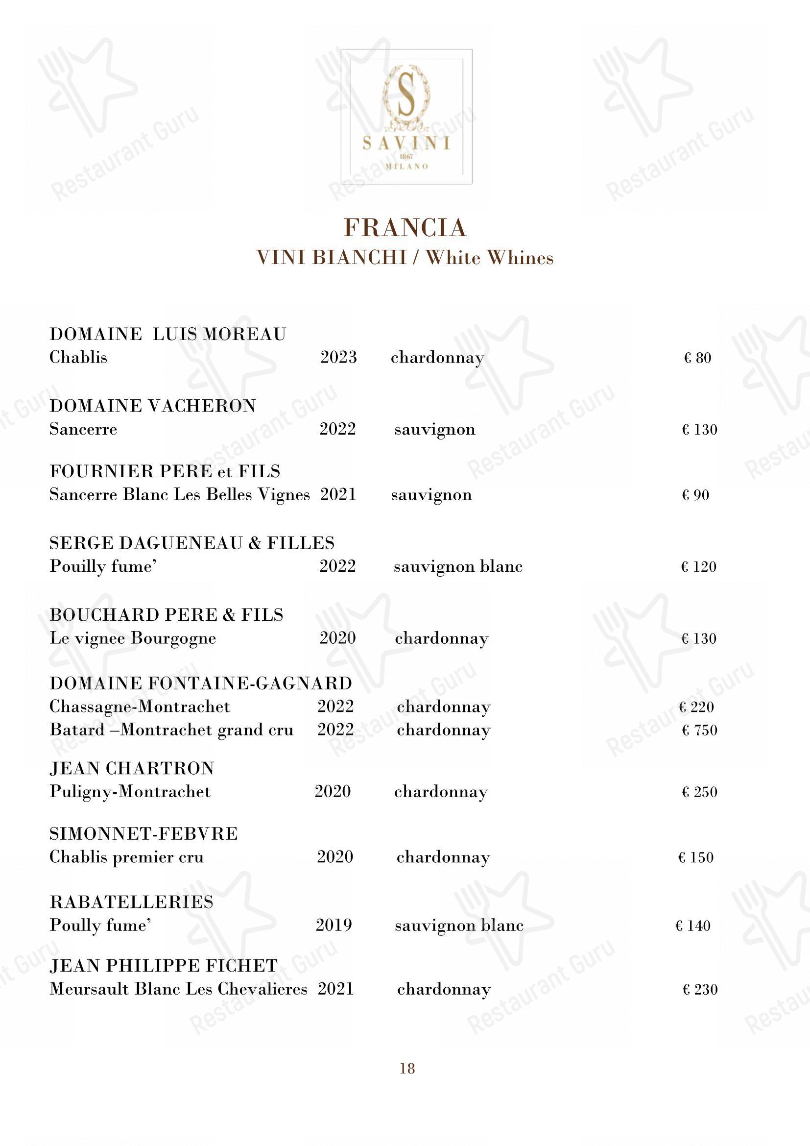 Коктейльная карта per Savini 1867 pub & bar