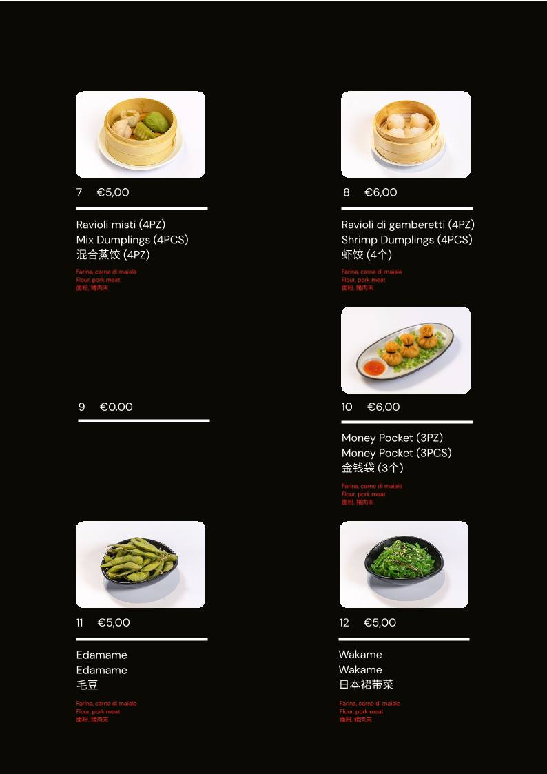 Menu di Ristorante Sushi Venezia Asia - 亞洲飯店 