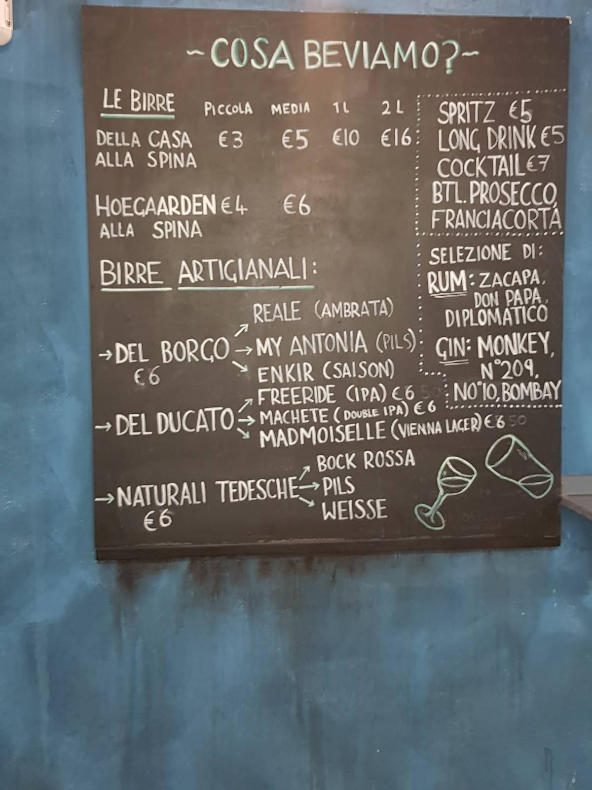 Menu di Ristorante Trattoria Pizzeria Al Parco di Marano 