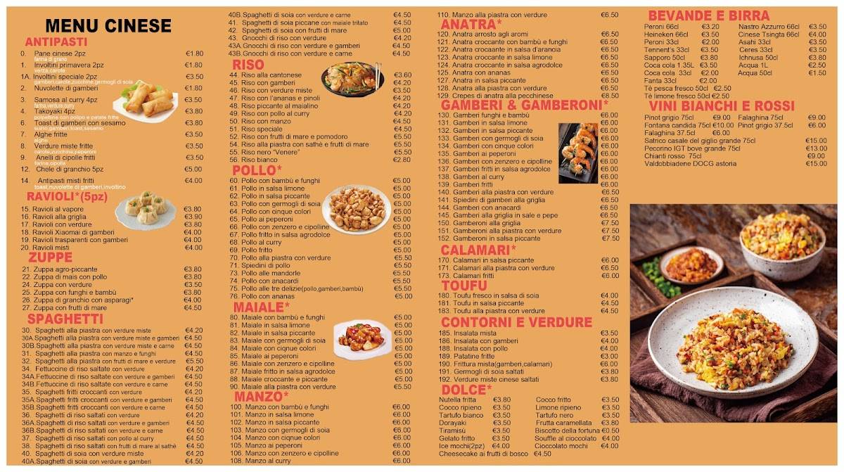 Menu di Ristorante Xun 