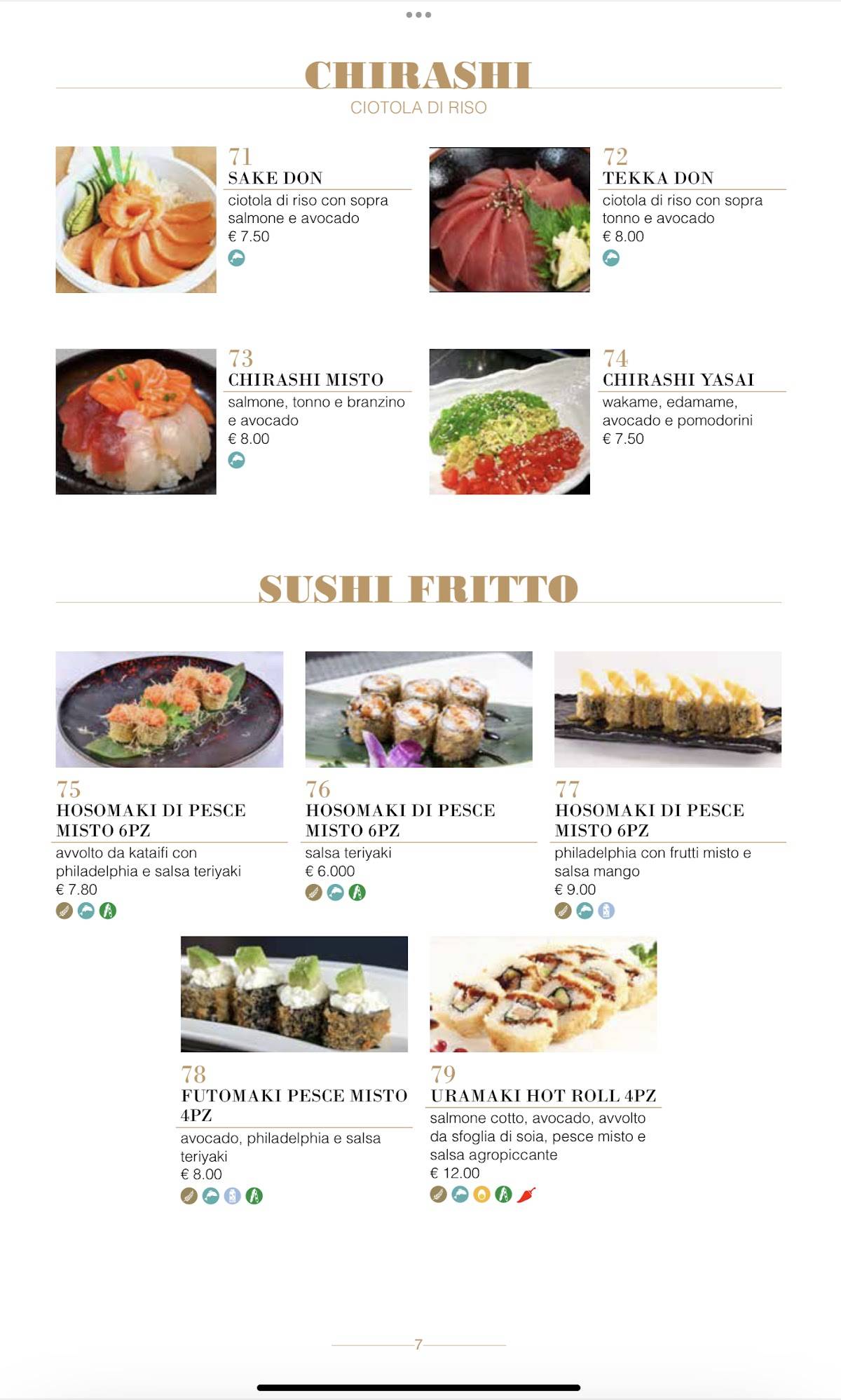 Menu di Ristorante 