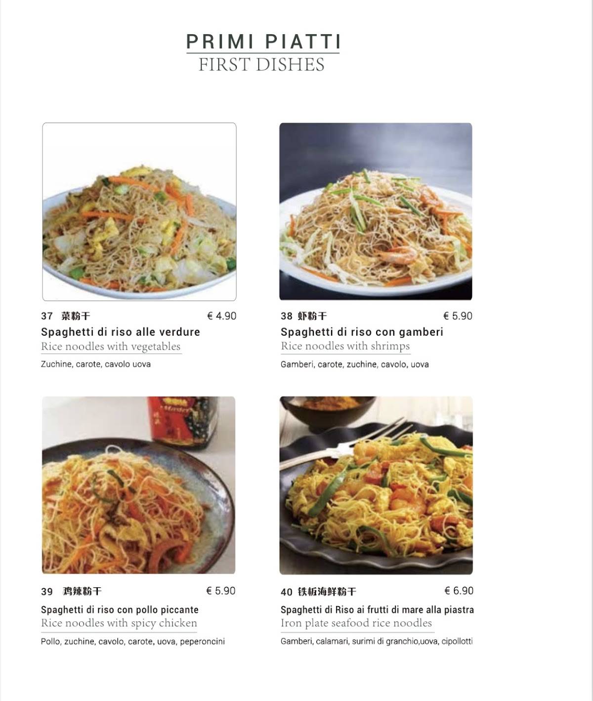 Menu di Ristorante cinese Mix 