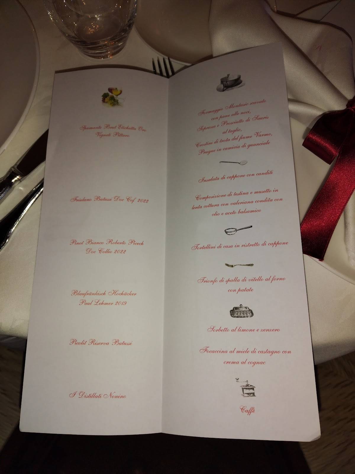 Menu di Ristorante da Toni 