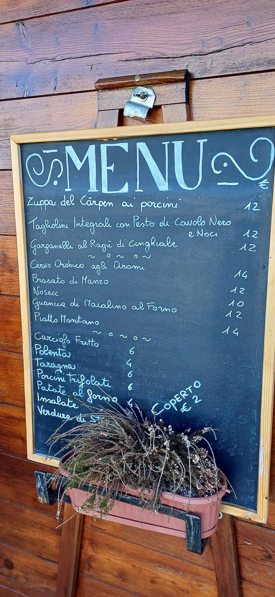 Menu di Ristorobie 