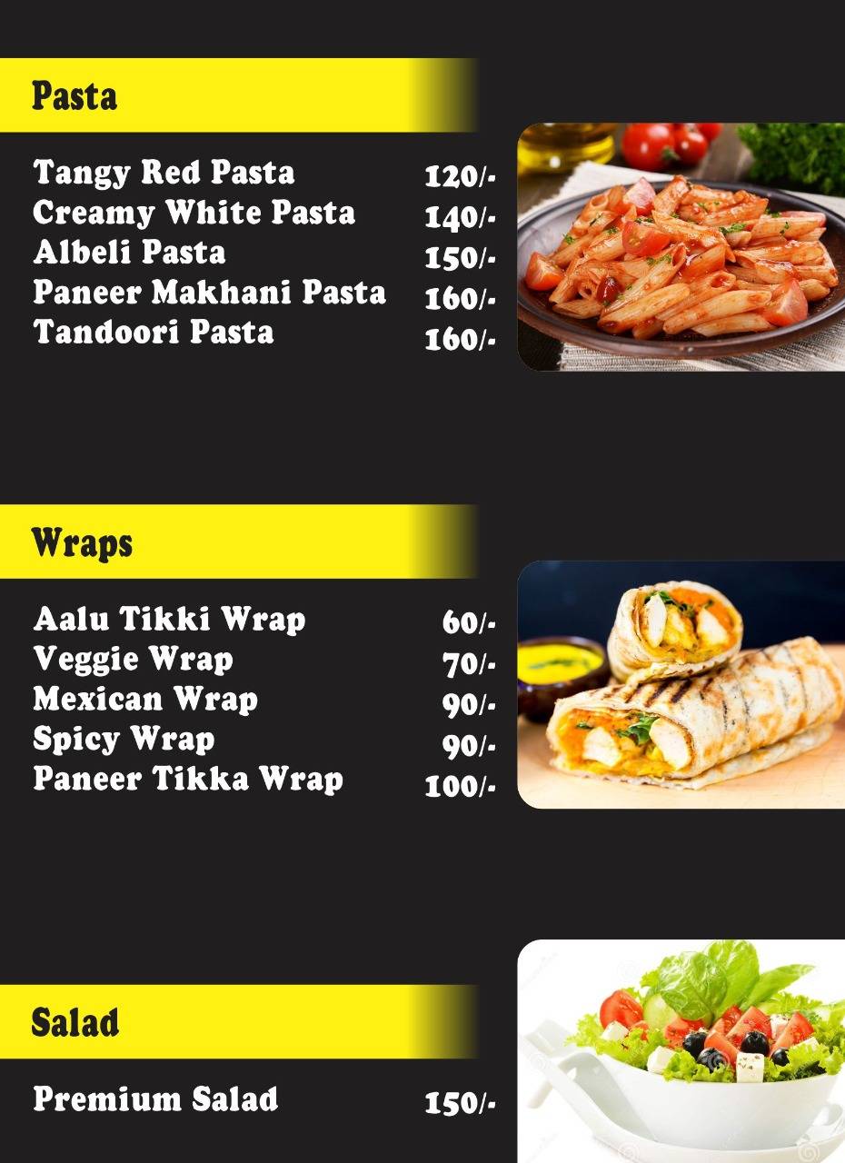 Walk IN Cafe menu