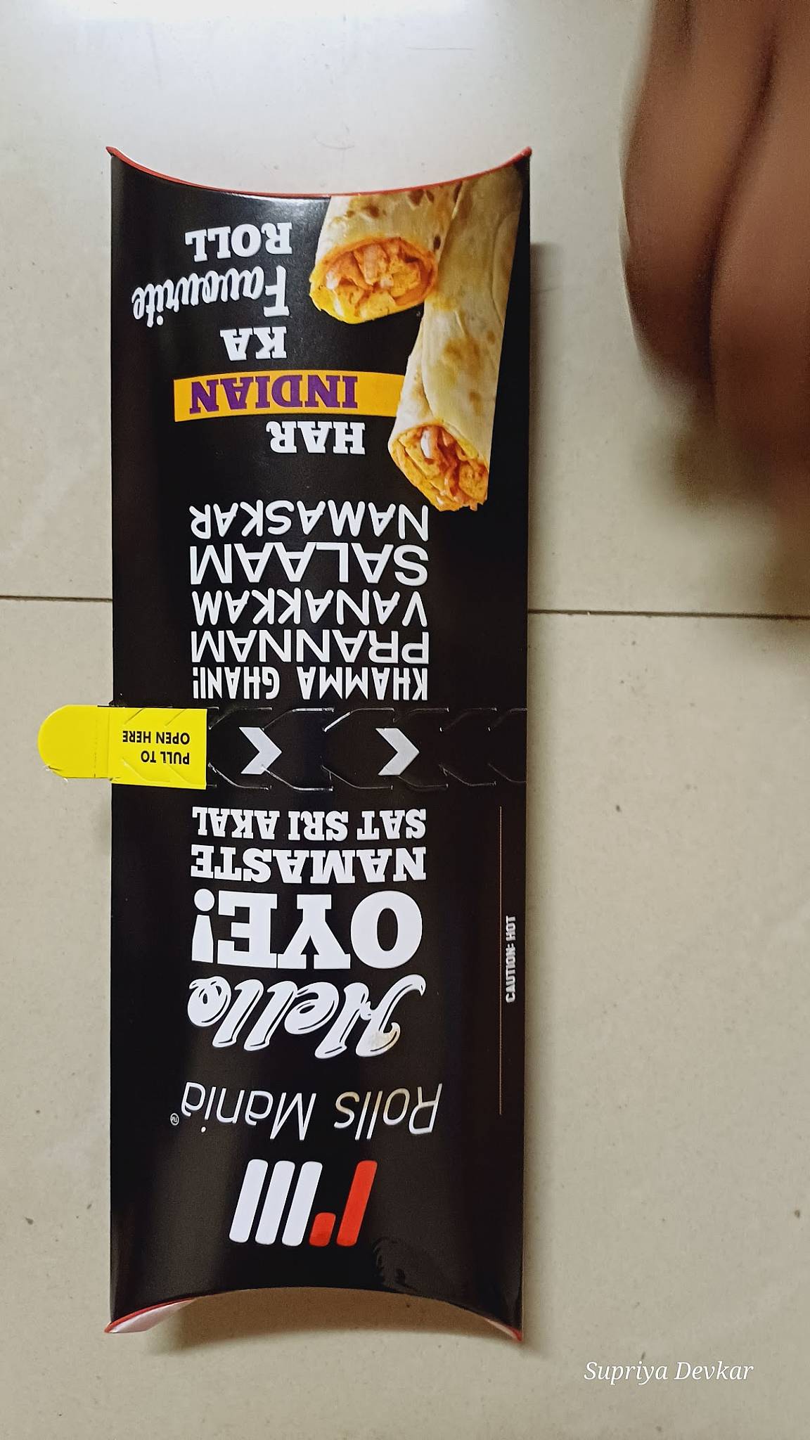 Rolls Mania menu
