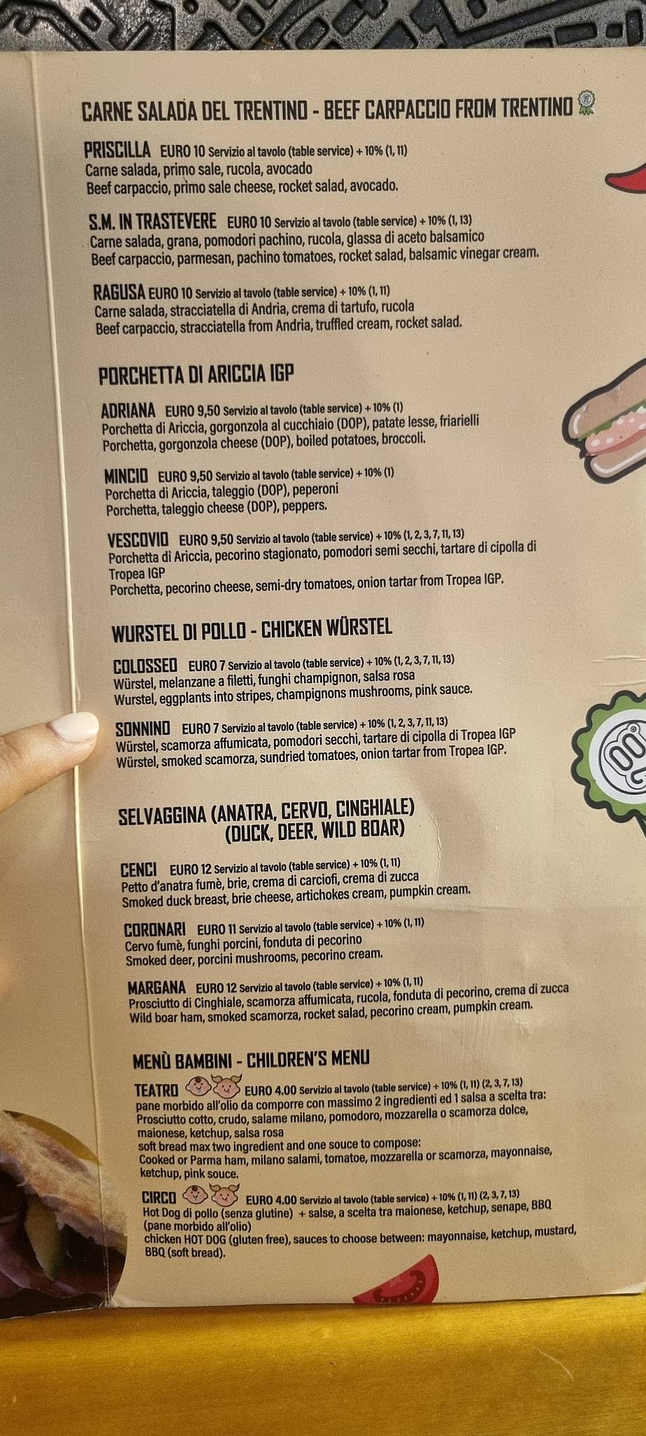 Menu di 200 Gradi 