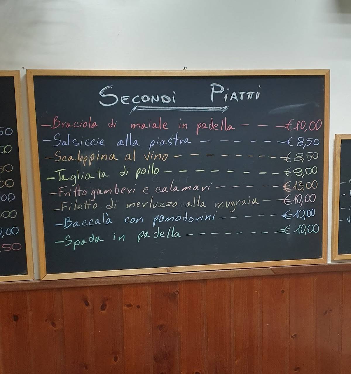 Menu di D&D Trattoria Pizzeria 