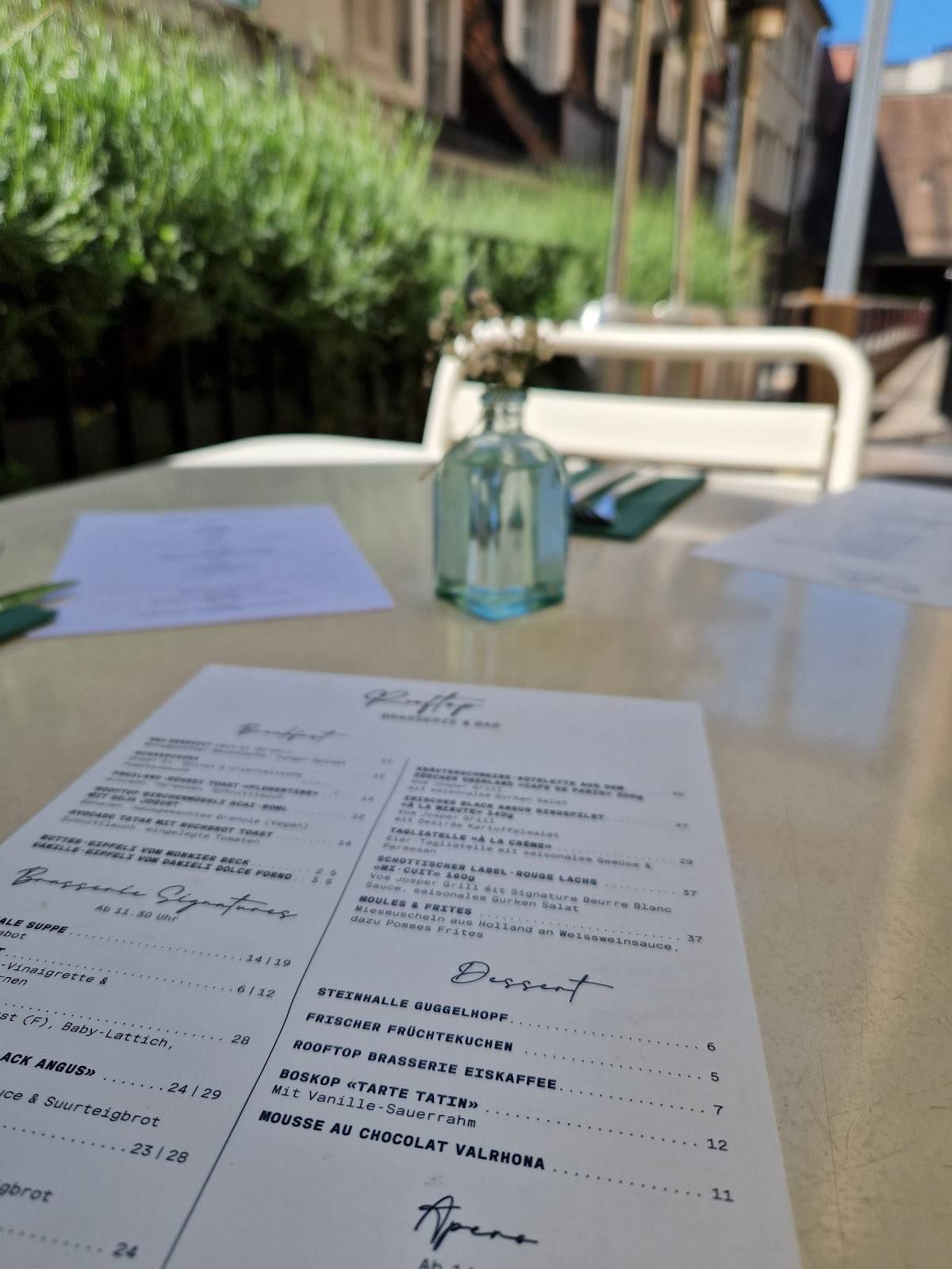 Menu di Rooftop - Brasserie & Bar (im Globus) 