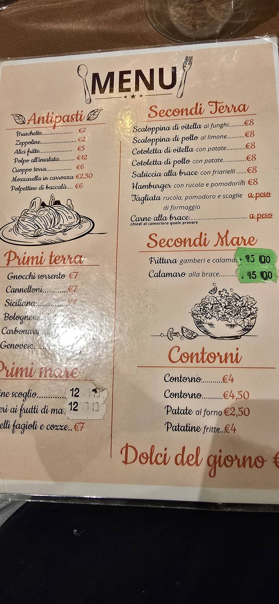 Menu di Rosticceria Imperatore 