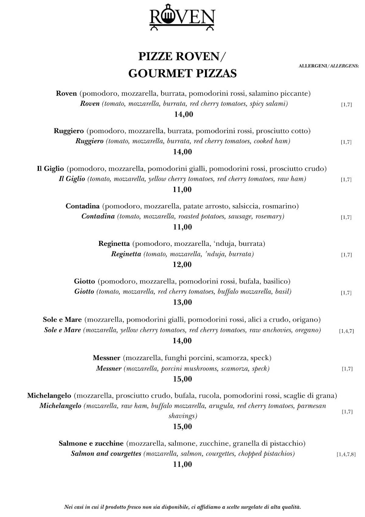 Menu di Roven 