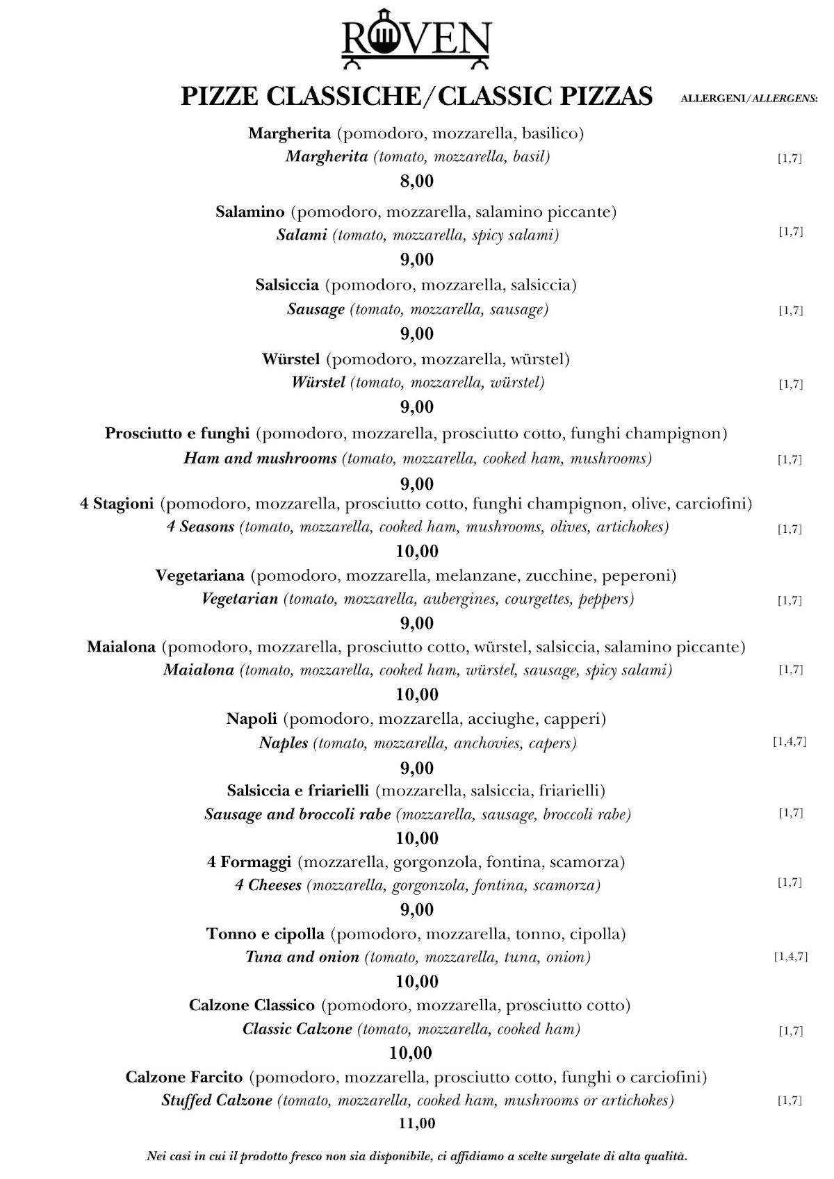 Menu di Roven 