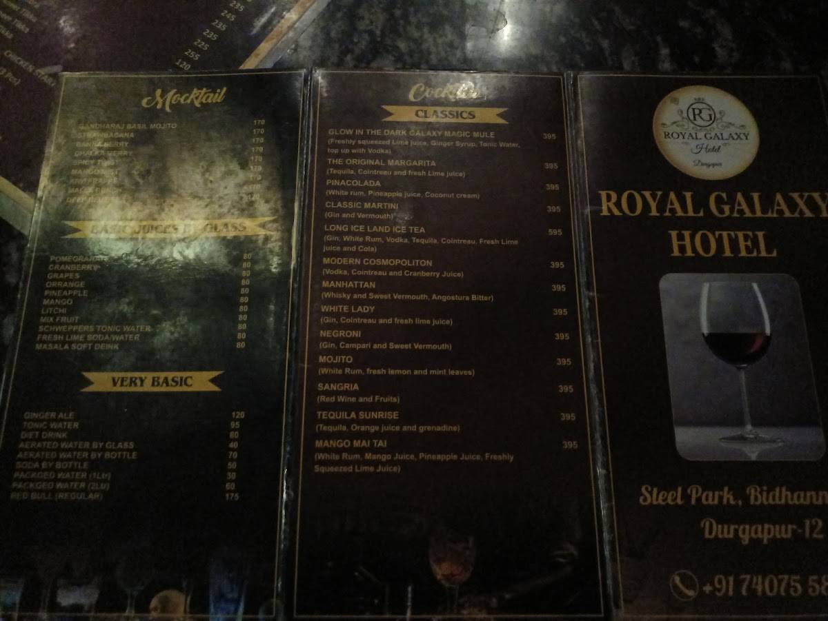 Royal Shahi Darbar menu