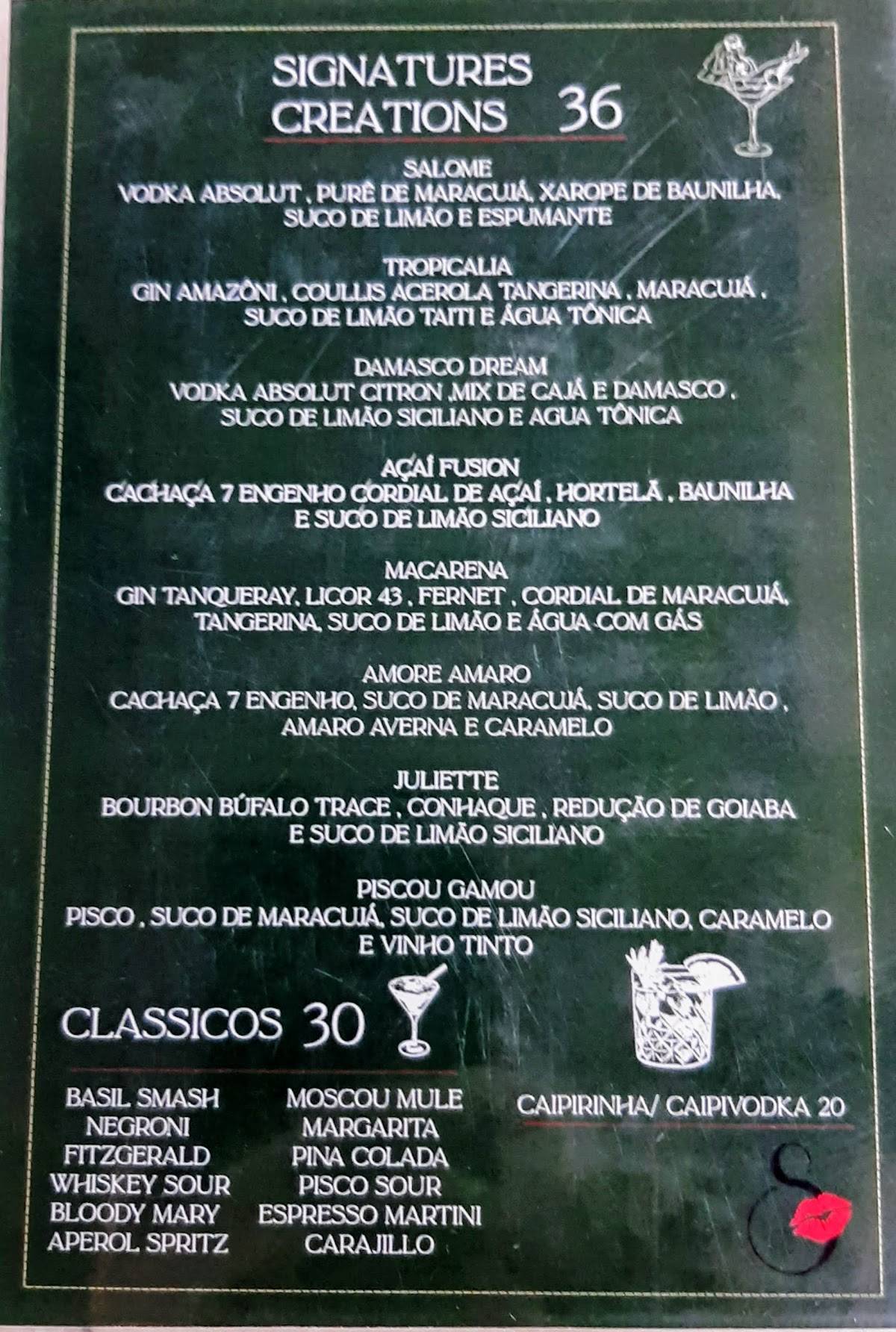 S Bistrô - LEME cardápio