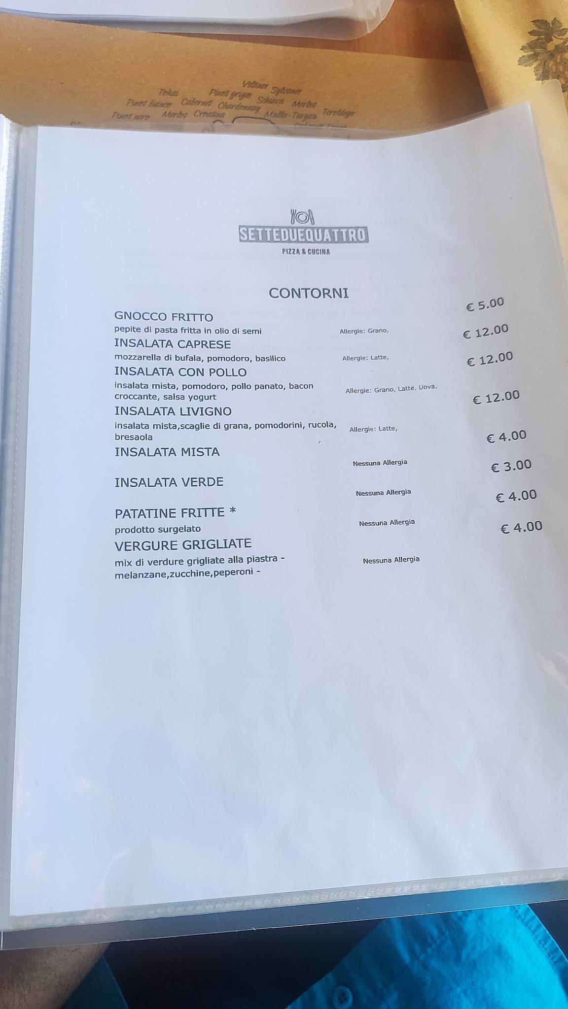 Menu di SETTEDUEQUATTRO Pizza&Cucina 