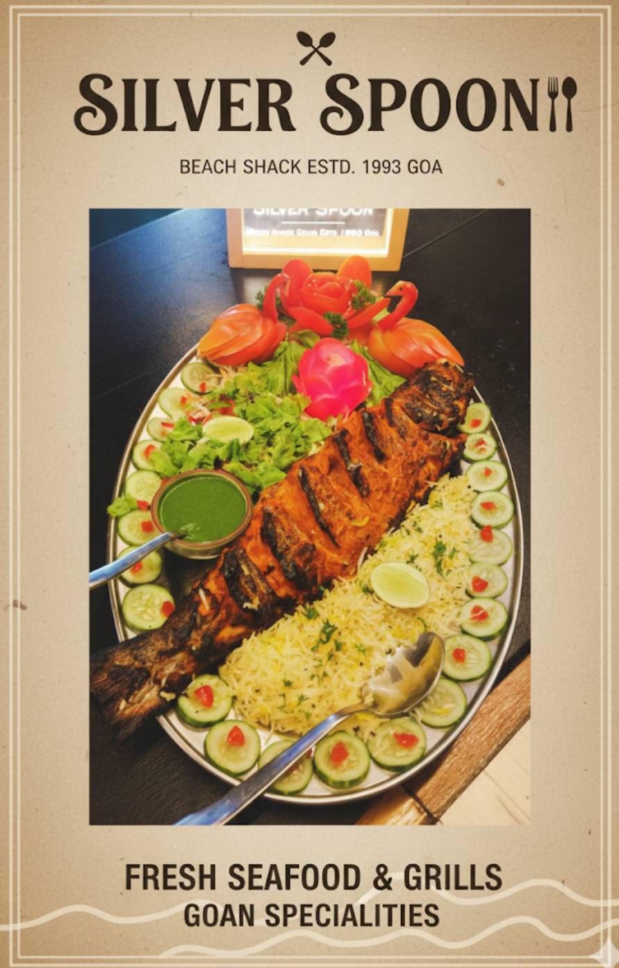 SILVER SPOON beach shack menu