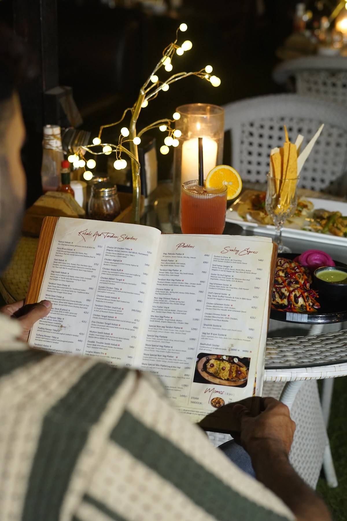 SKYZA Rooftop Lounge menu