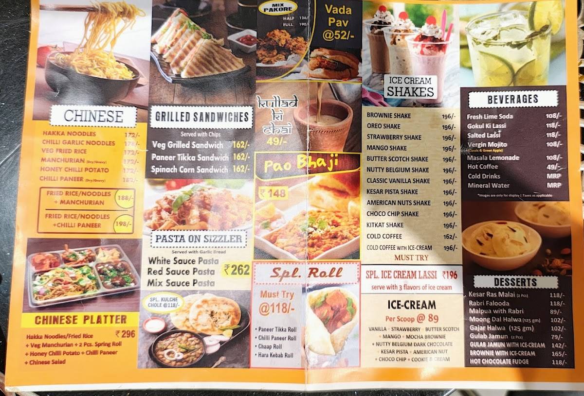 SONA SWEETS : PURE VEGETARIAN PARADISE menu