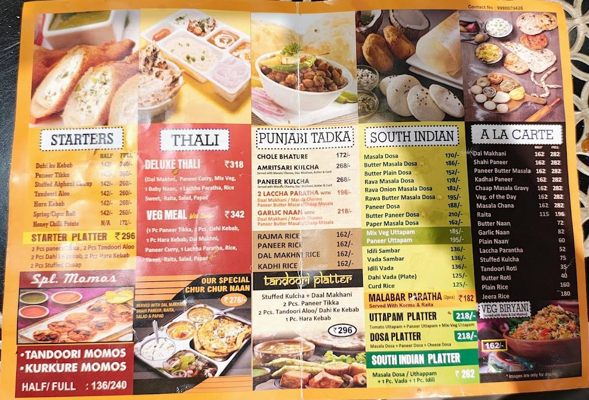 SONA SWEETS : PURE VEGETARIAN PARADISE menu