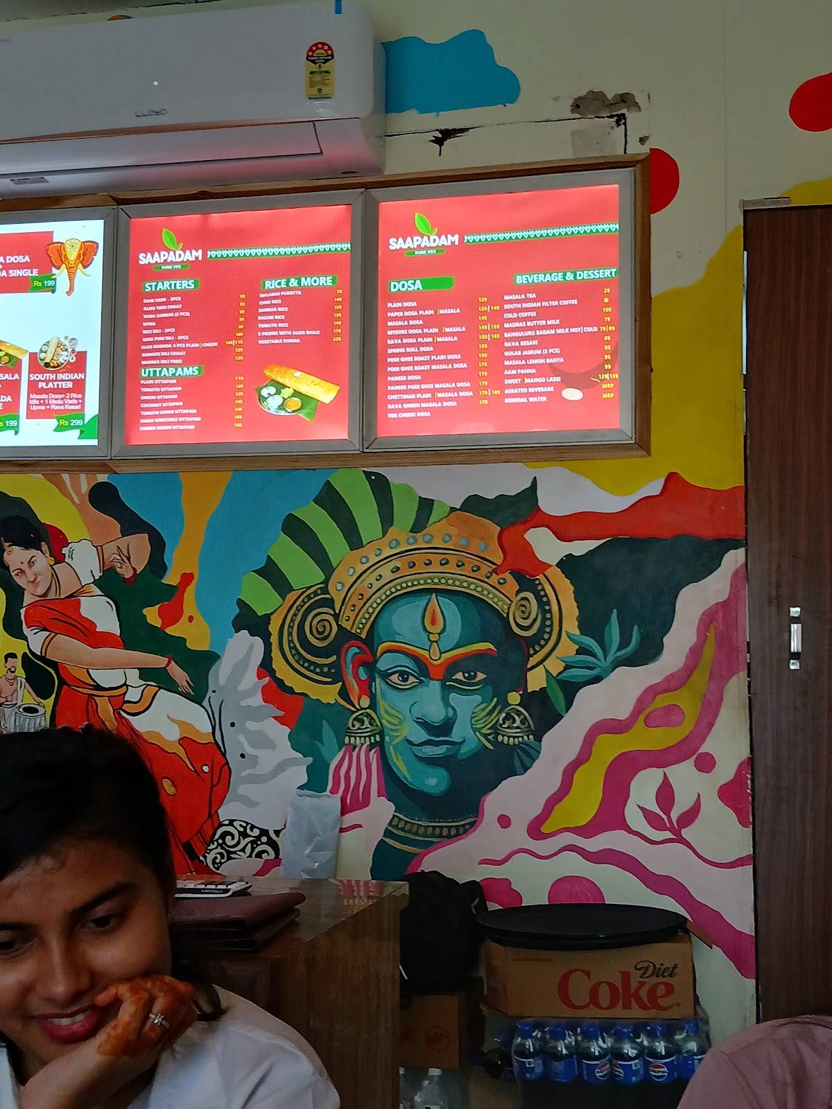 Saapadam menu