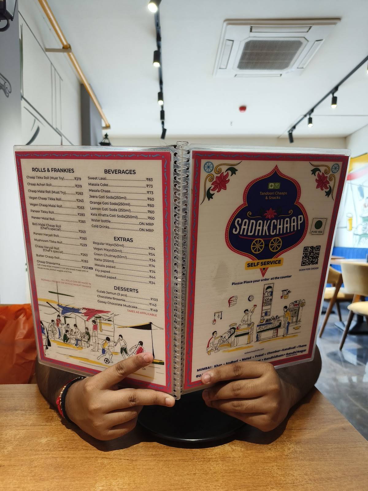 SadakChaap (Prahladnagar) menu