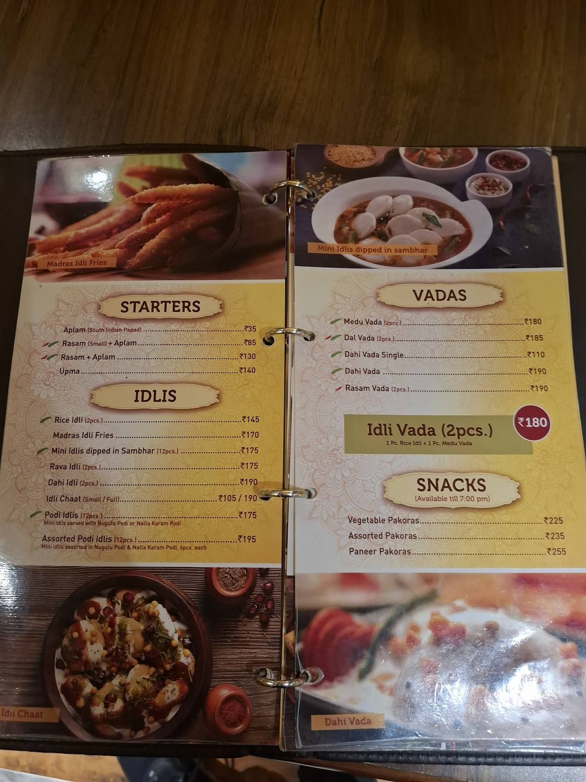 Sagar Ratna menu