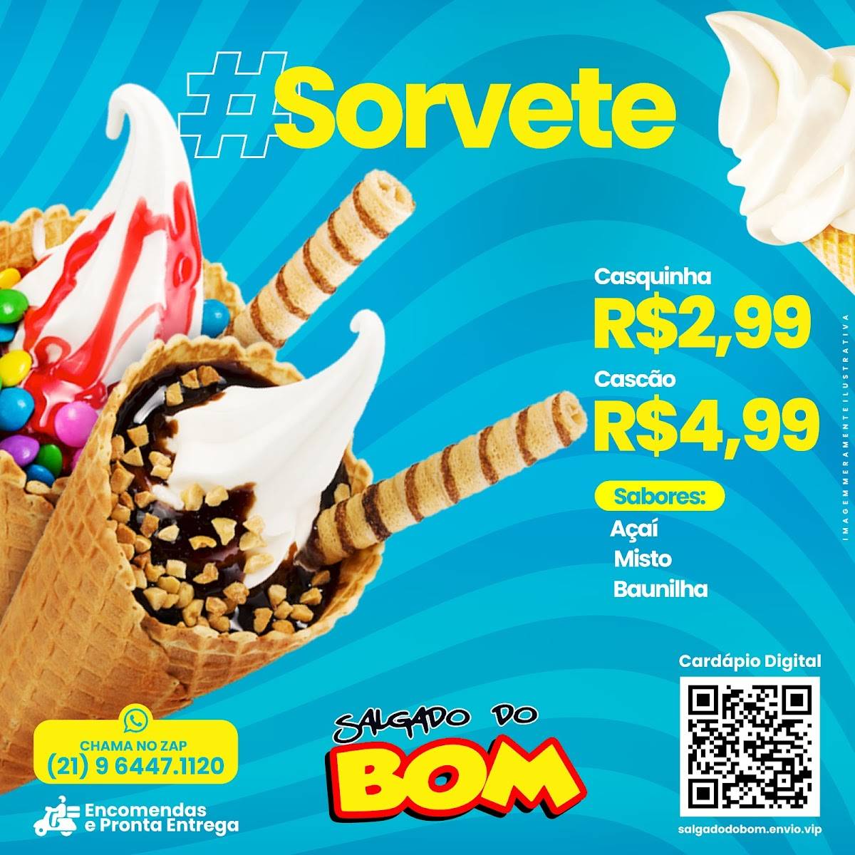 Salgado Do Bom cardápio