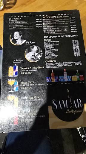 SamBar Botequim cardápio