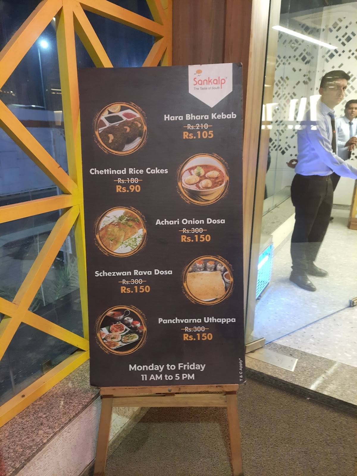 Sankalp Restuarant menu