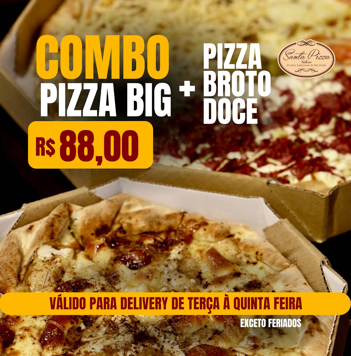 Santa Pizza cardápio