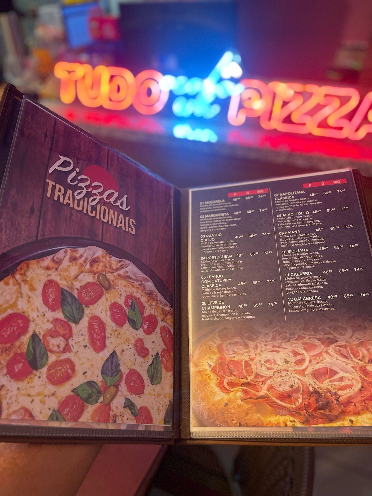 Santa Pizza cardápio