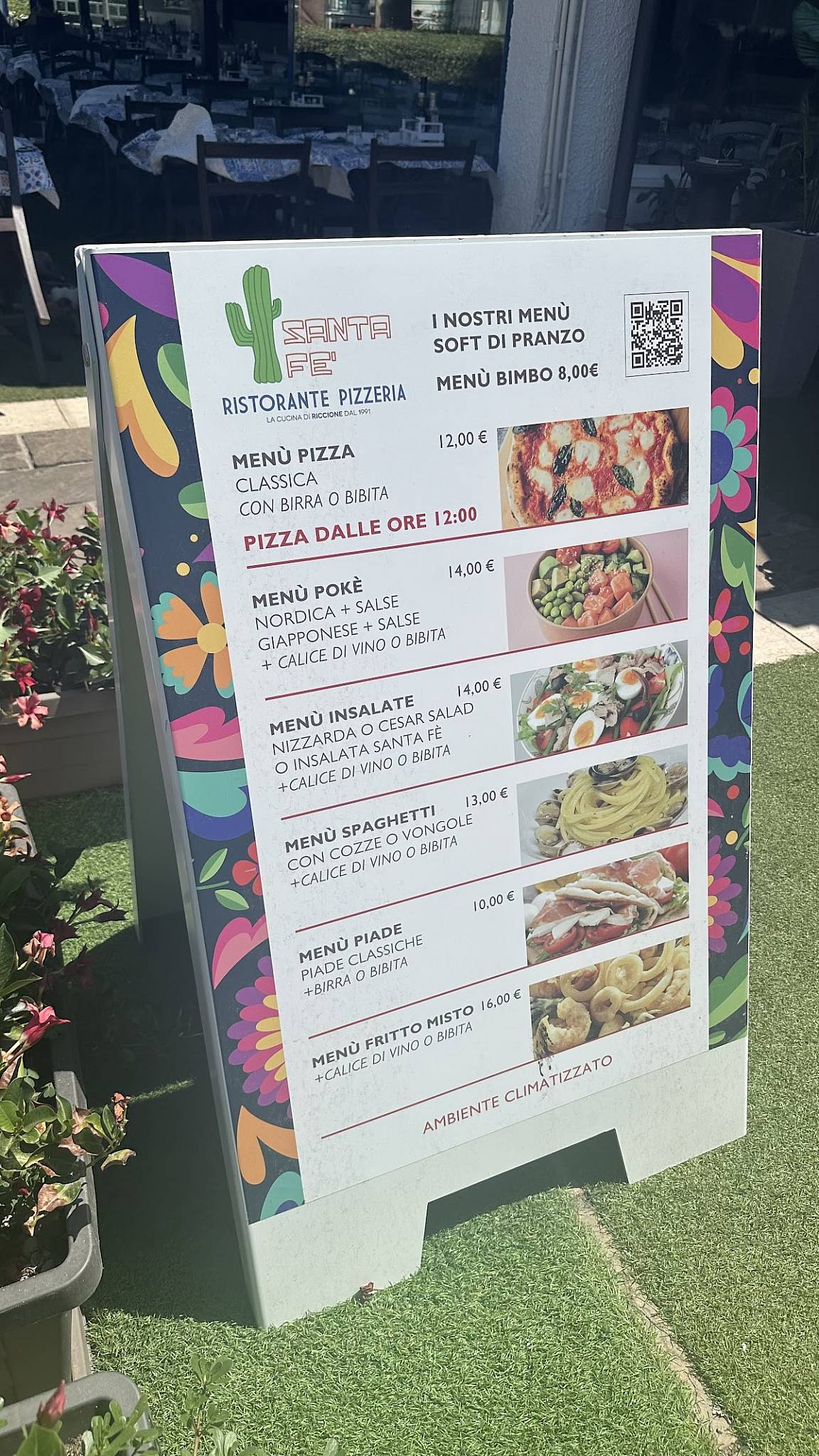 Menu di SantaFe Ristorante Pizzeria Riccione 