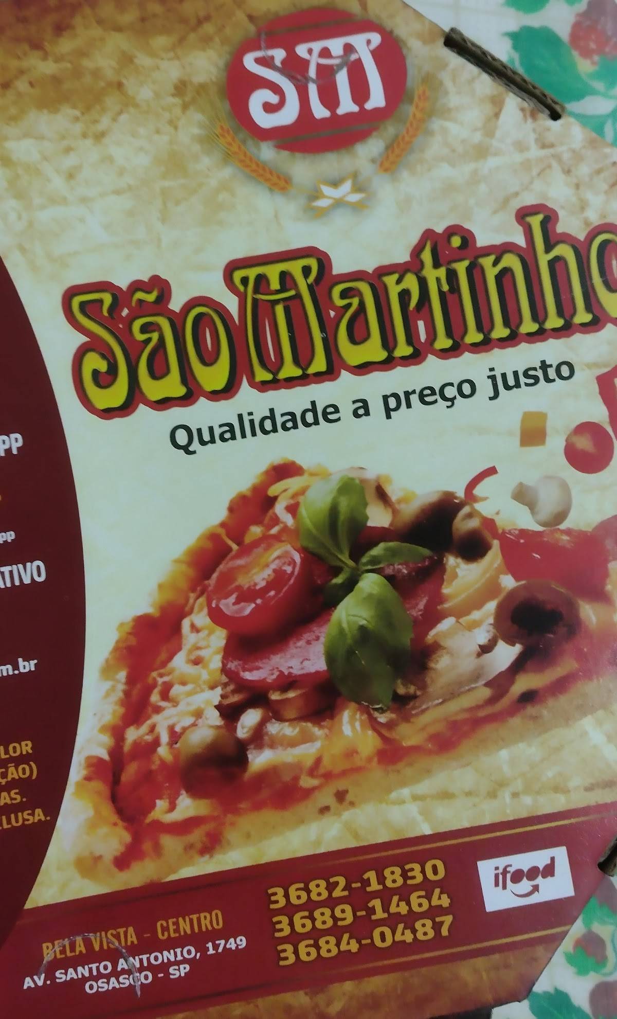 São Martinho cardápio