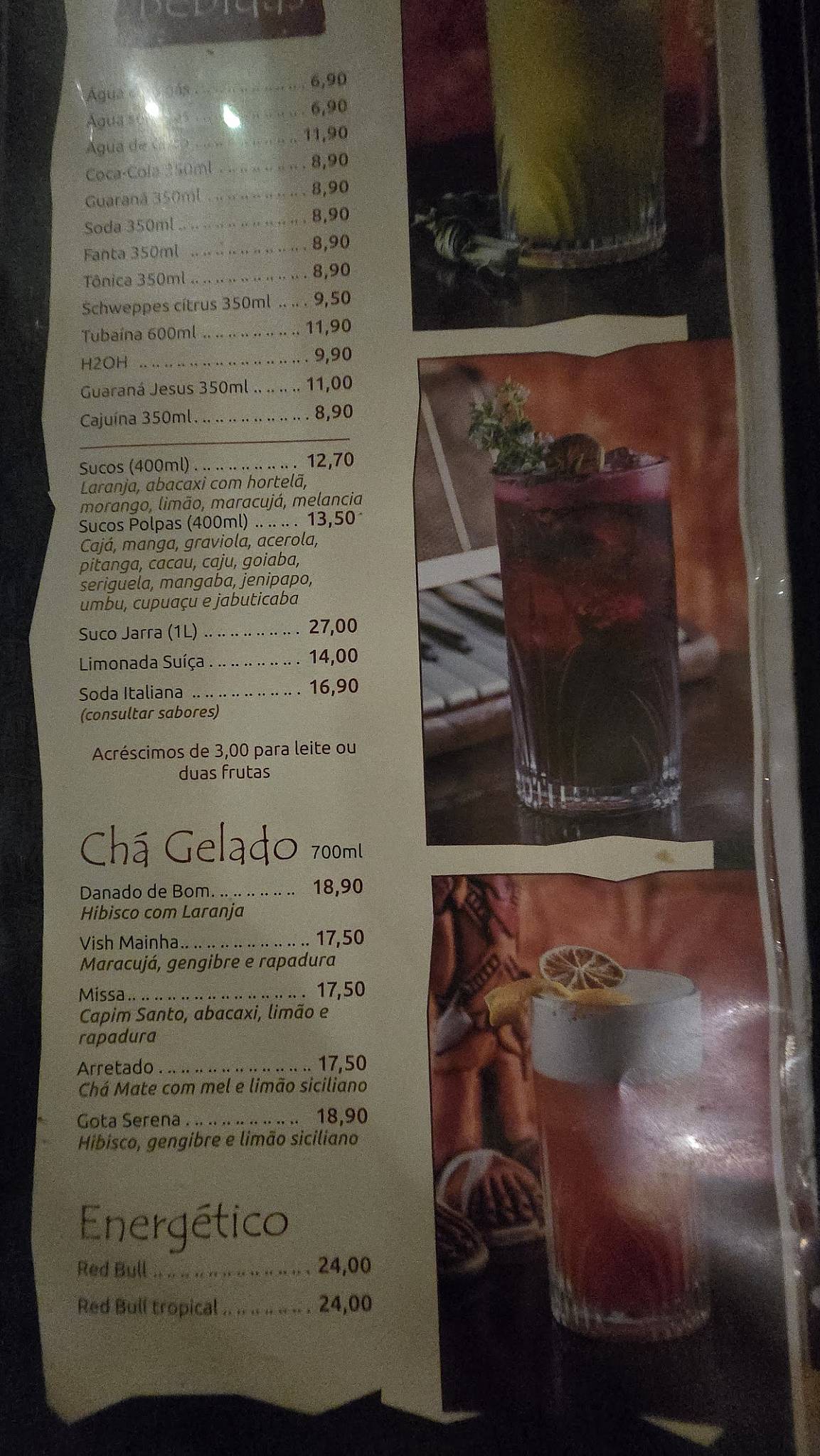 Baião Cozinha Nordestina cardápio