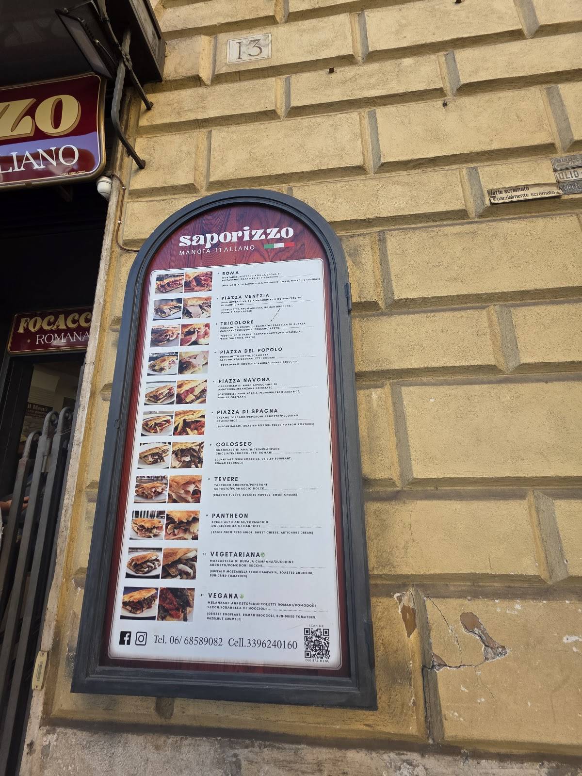 Menu di Saporizzo 