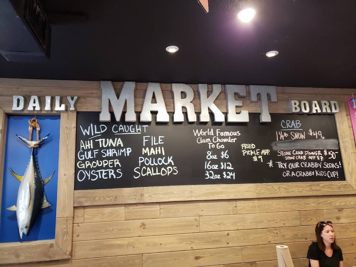 Captain Curt's Crab & Oyster Bar Menu