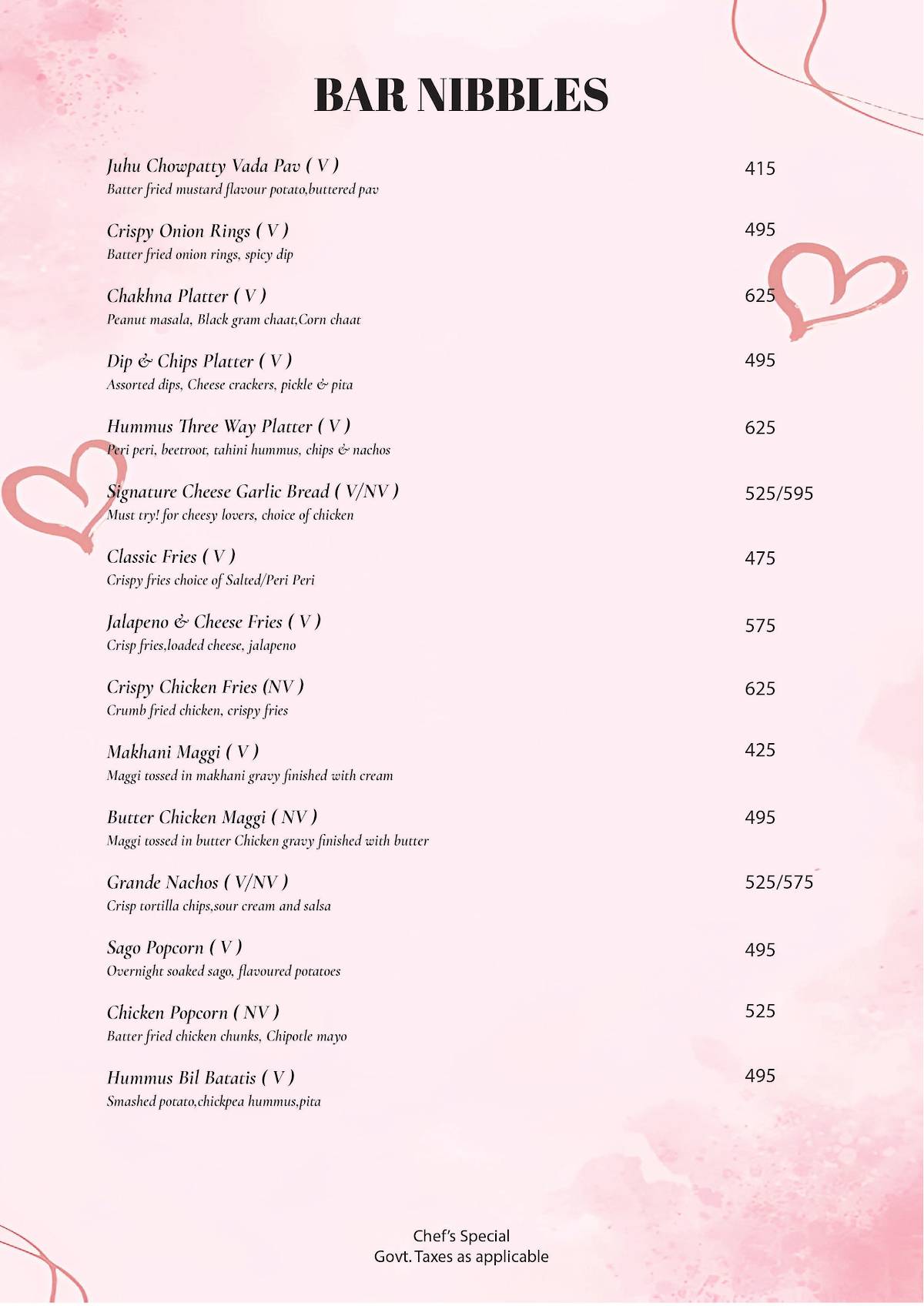 Saucy Cocktail Garden – Restaurant in Rajouri Garden Party Place in Rajouri Garden Bar in Rajouri Garden menu