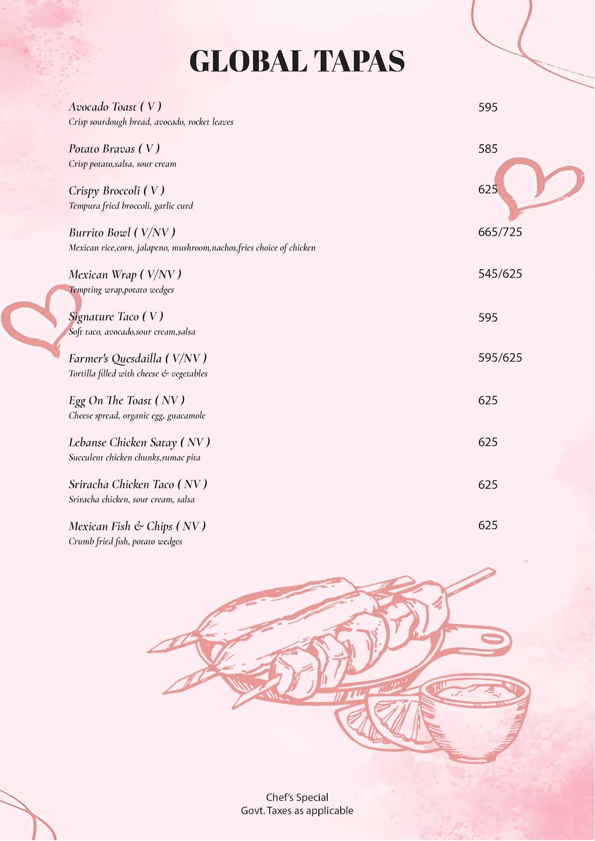 Saucy Cocktail Garden – Restaurant in Rajouri Garden Party Place in Rajouri Garden Bar in Rajouri Garden menu