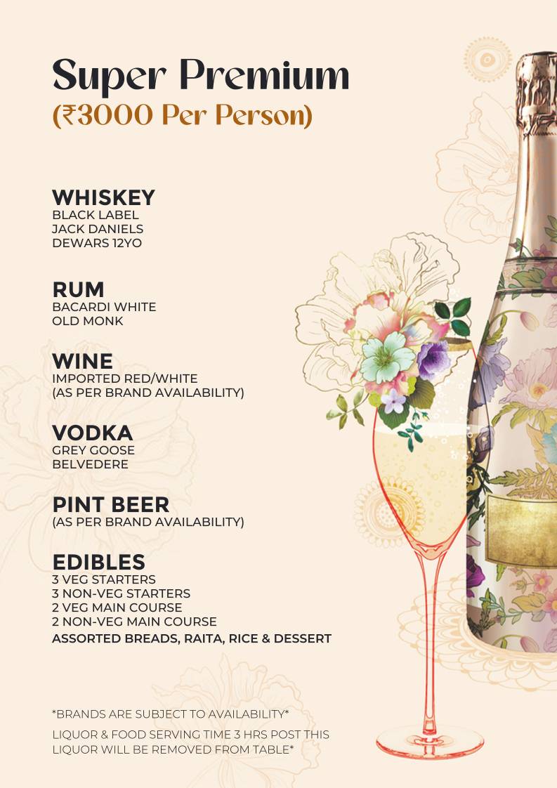 Saucy Cocktail Garden – Restaurant in Rajouri Garden Party Place in Rajouri Garden Bar in Rajouri Garden menu