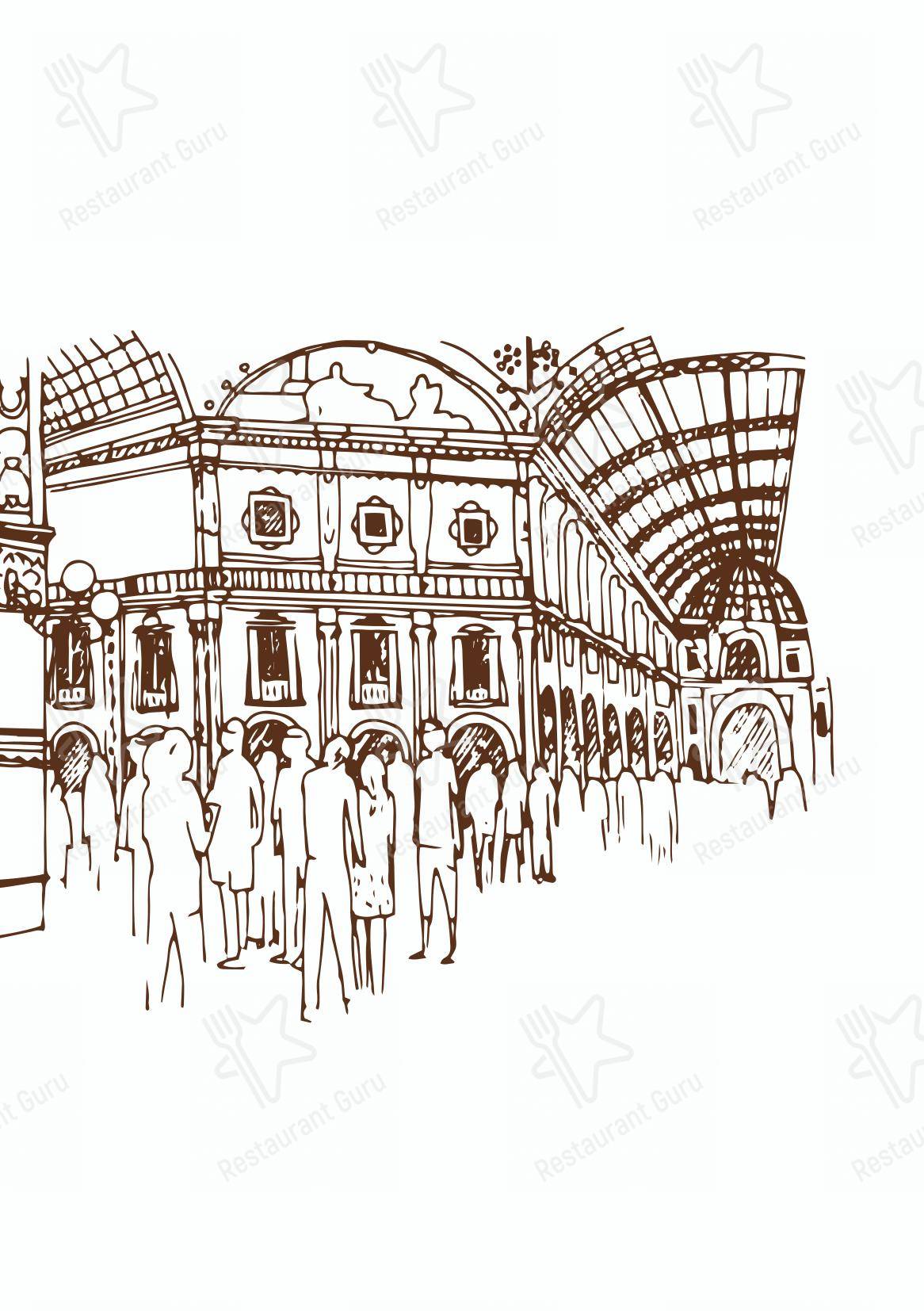 Ночное меню per Savini 1867 in Milano