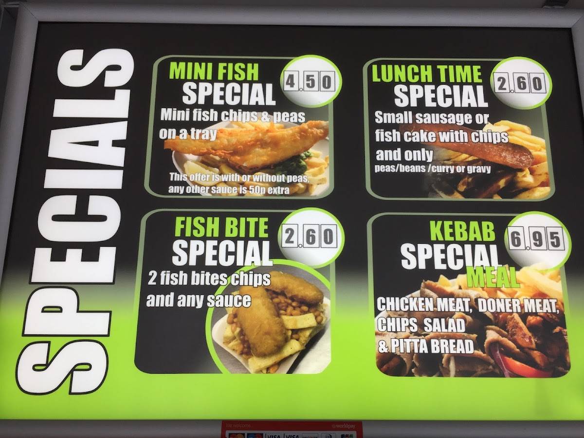 Menu at Seacrest Fish Bar, Ollerton and Boughton
