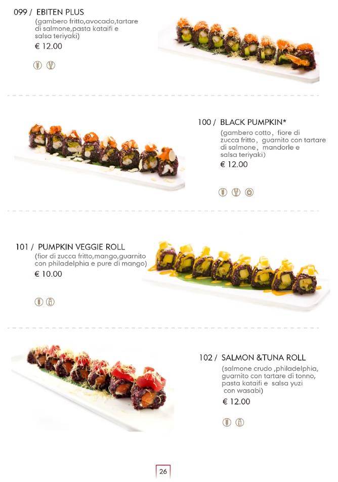 Menu di Sen Sushi 