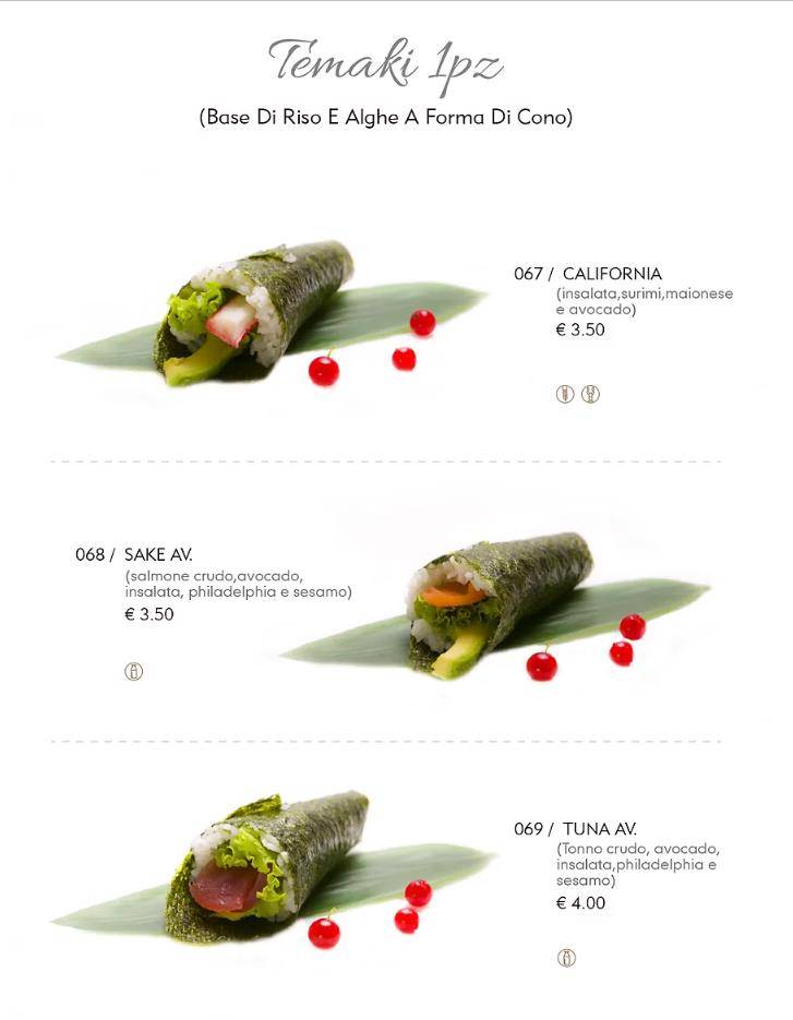 Menu di Sen Sushi 