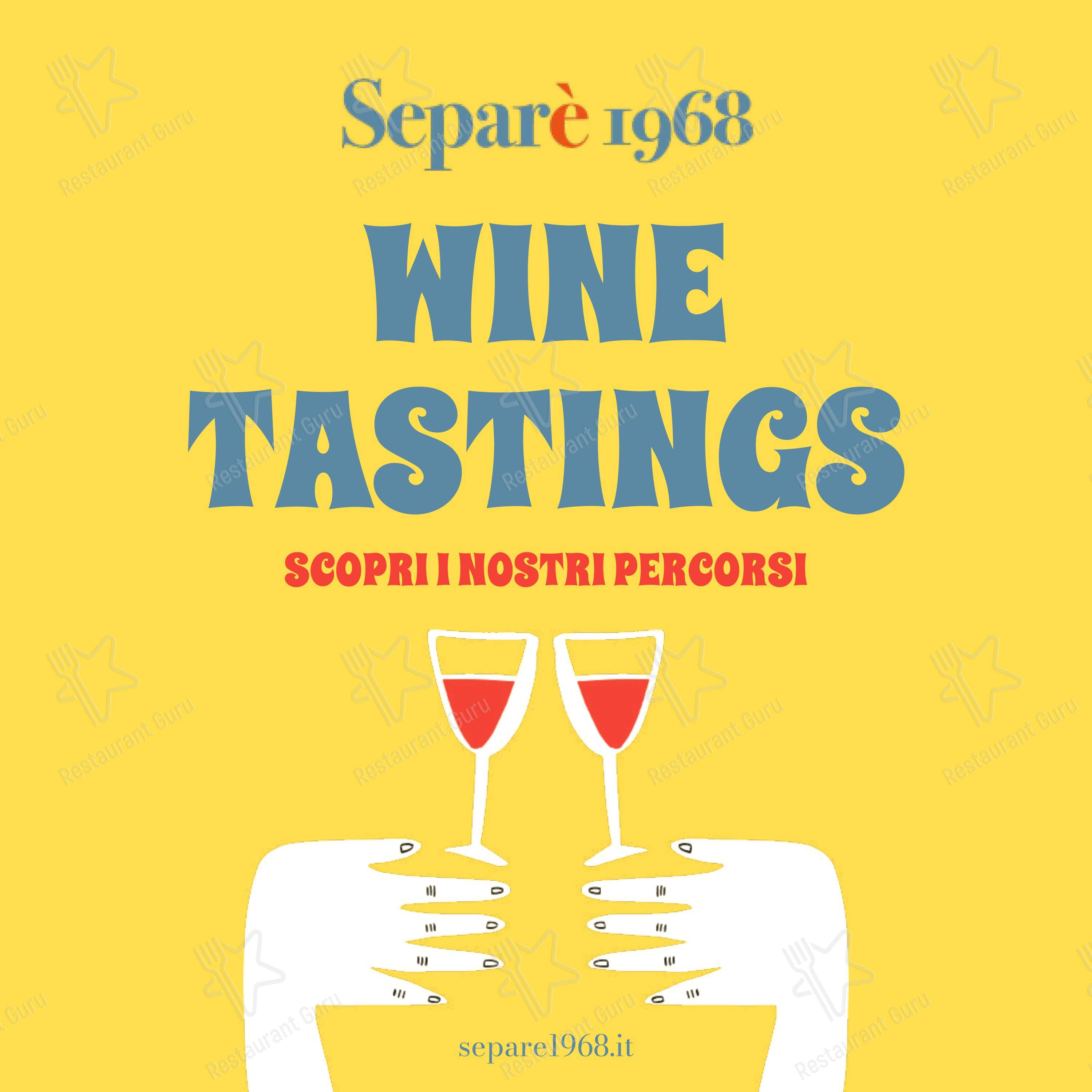 Separè 1968 in Cecina - Menu bar