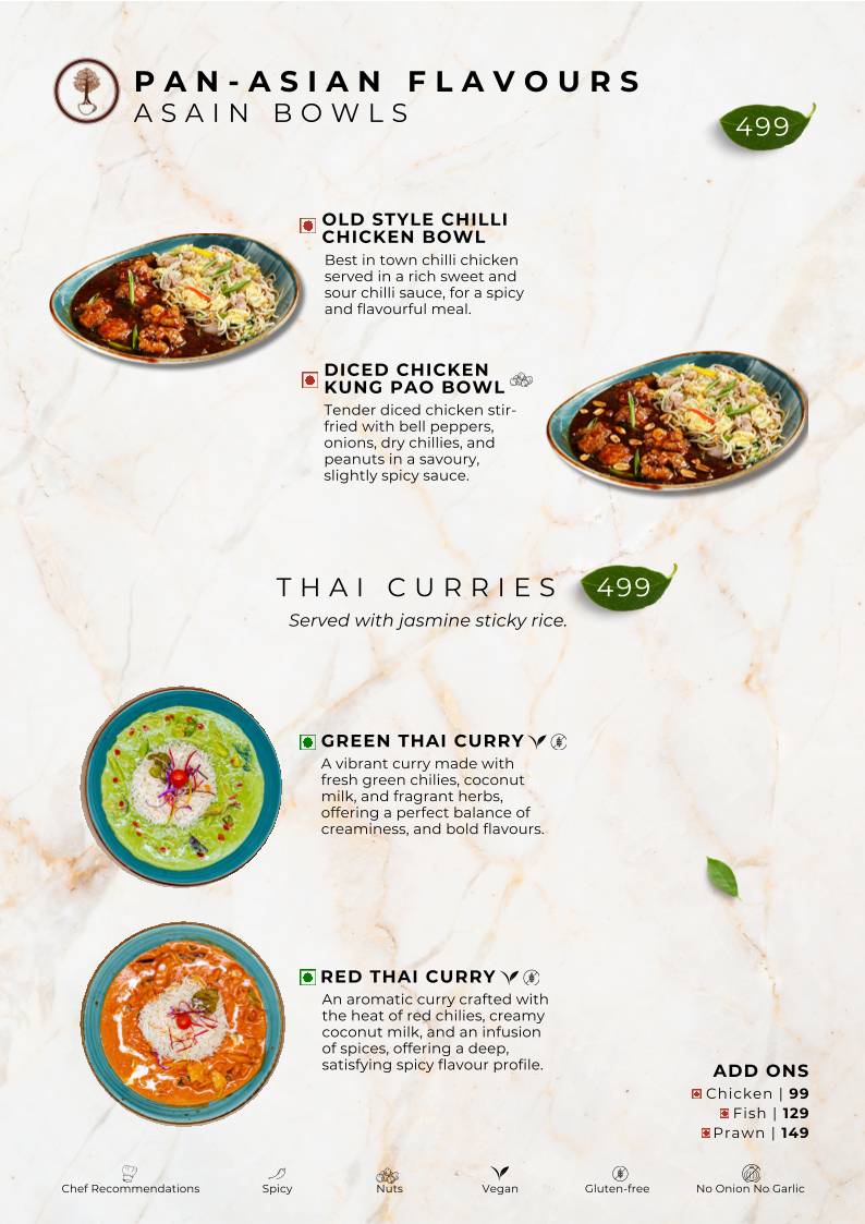 Sequoia Café menu