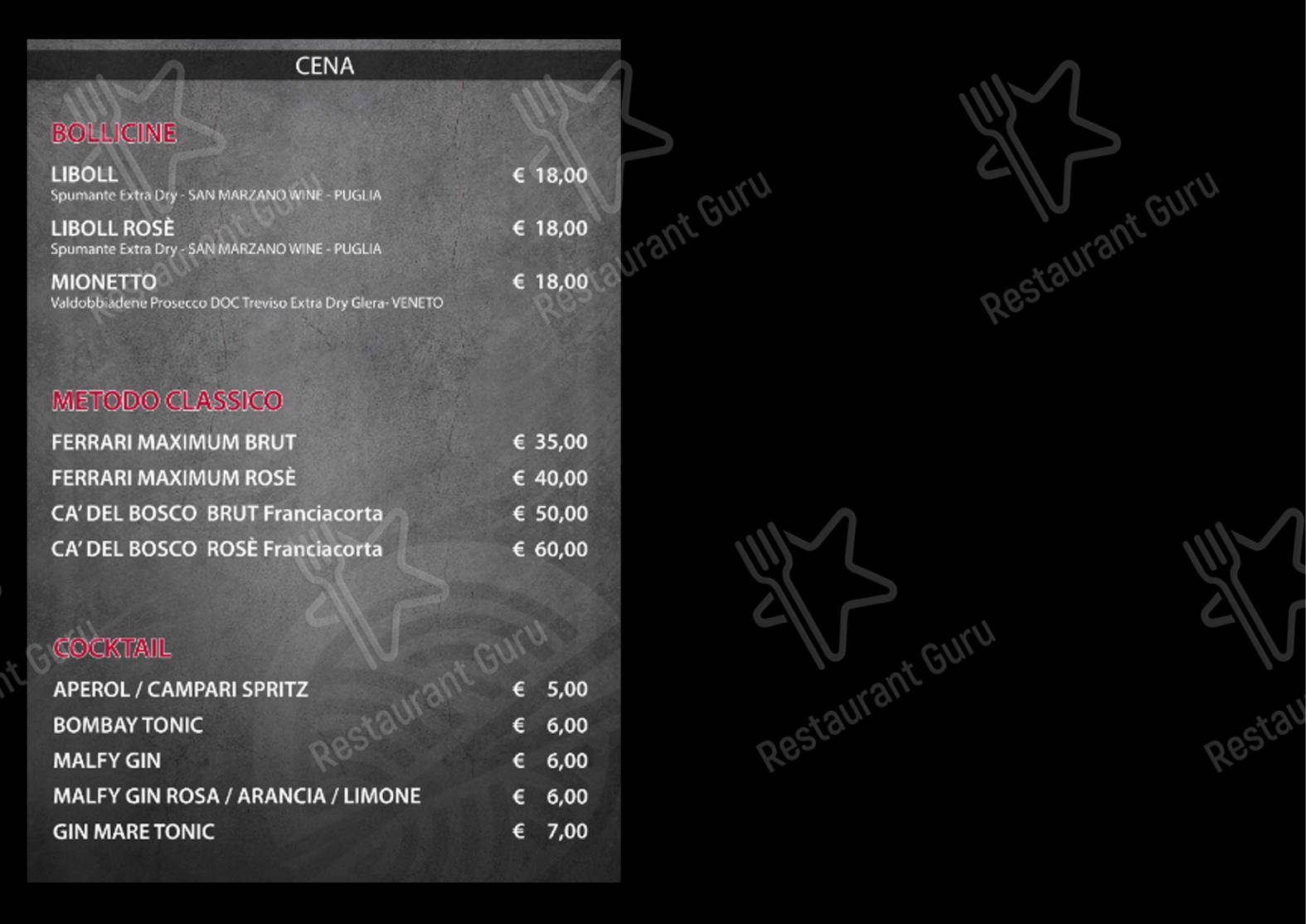 Shami Sushi in Oria - Menu