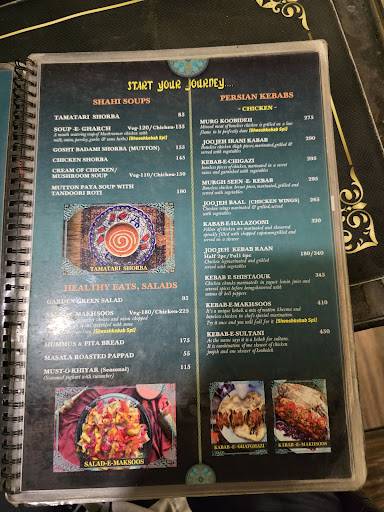 Sheeshkebab menu