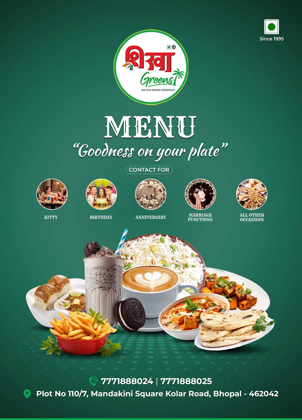 Shikha Greens Bhopal menu