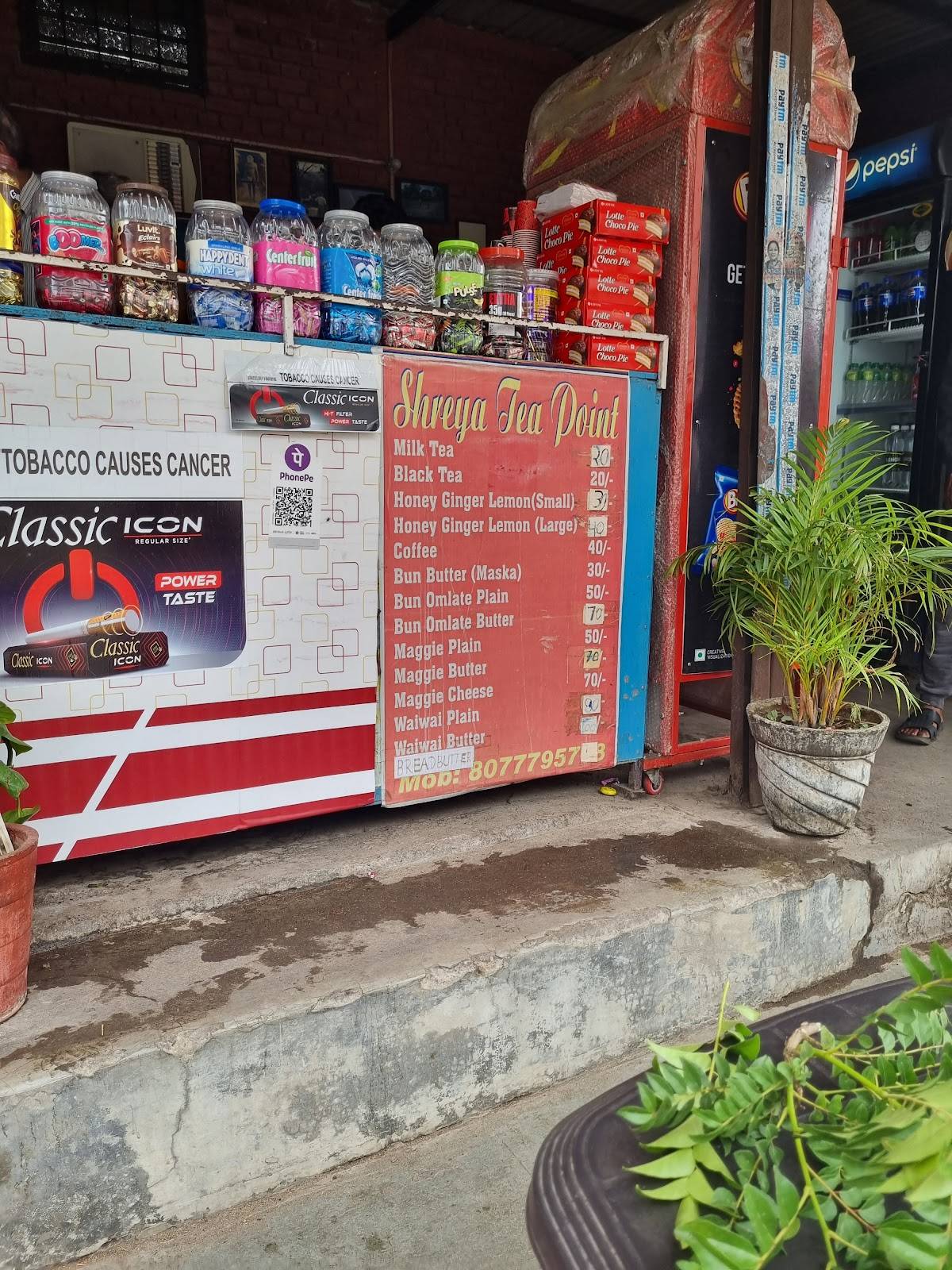 Shreya Tea Point menu